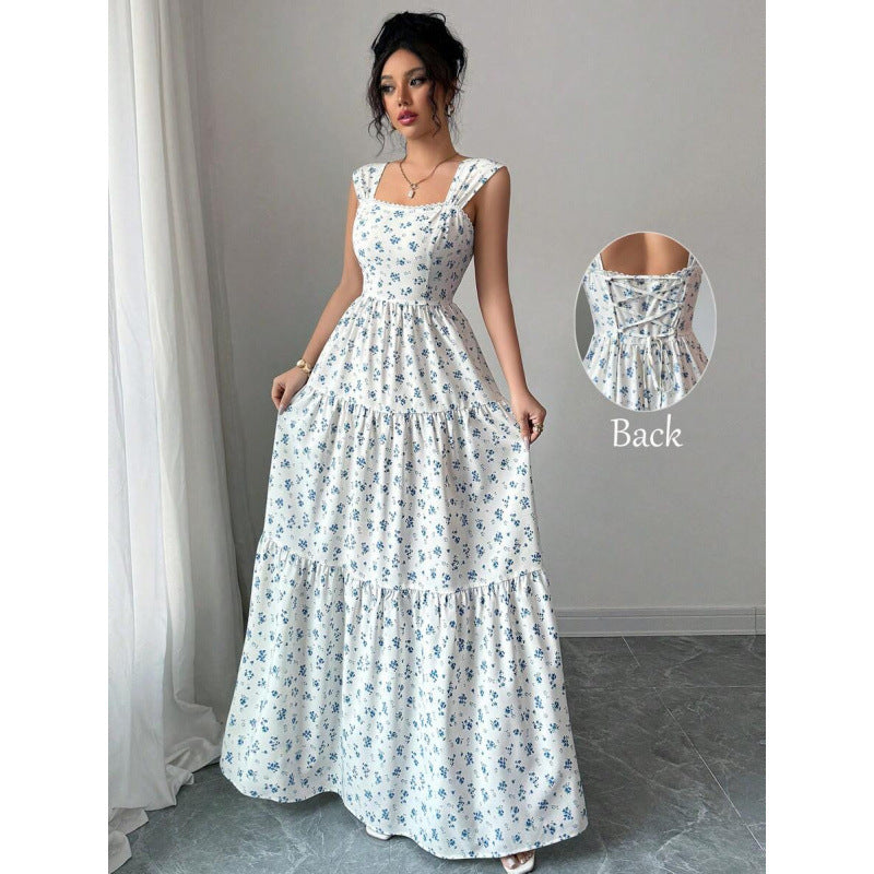 Ebay european and american cross-border foreign trade women's dress mid-length skirt