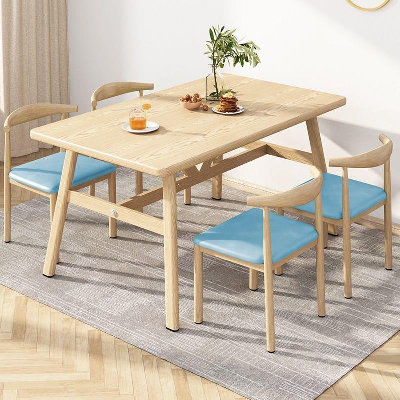 Dining table small apartment for home modern casual dining table and chairs commercial fast food restaurant table and chair combination dining table rectangular table