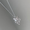 Wholesale unique necklace designs: european & american cross-border autumn/winter jewelry, women's diamond-accented light luxury korean-style ins sweater necklace