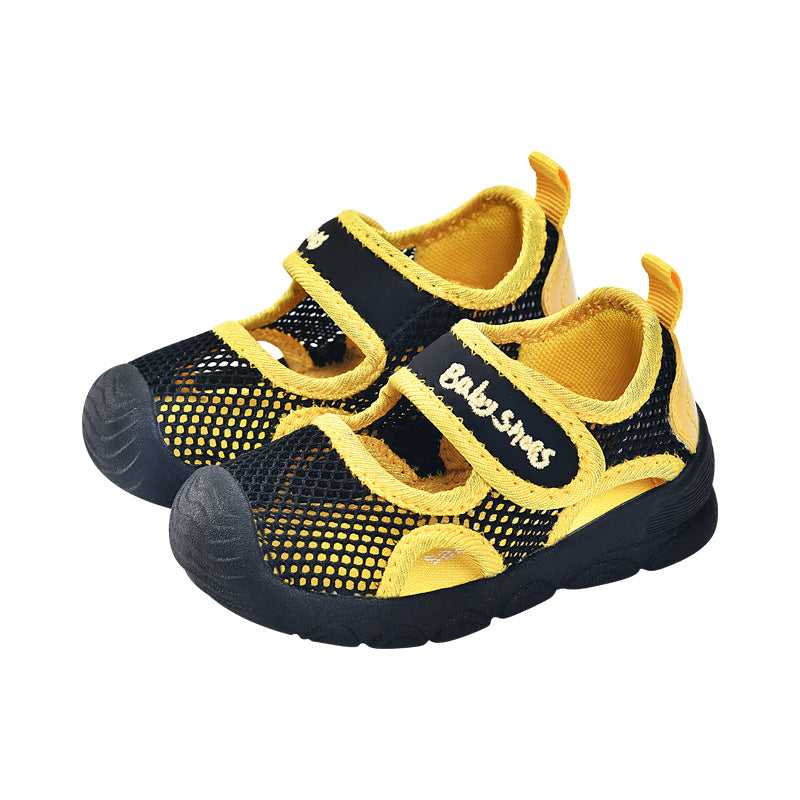 Newborn baby boys' first walker shoes summer sandals infant soft sole functional cartoon 1-3 years old baby shoes children's shoes
