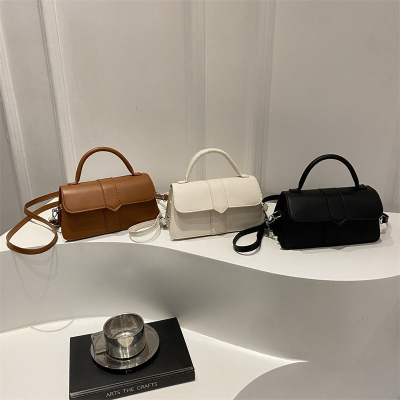 Fashion portable small square bag women's 2025 new autumn casual texture commuter bag simple shoulder messenger bag