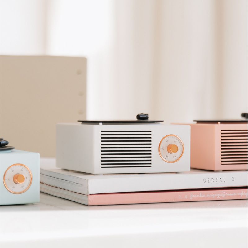 Album cd player retro record player wireless bluetooth speaker home mini stereo birthday gift for her