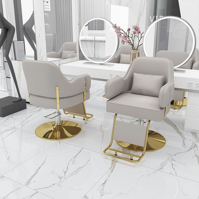 Professional salon chair - barber chair - hairdressing chair - adjustable height & swivel - high-end perm & dye chair - barber chair
