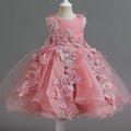 New arrival: export-quality girls' rhinestone bouquet dress - elegant princess style for special occasions, perfect for birthdays and weddings