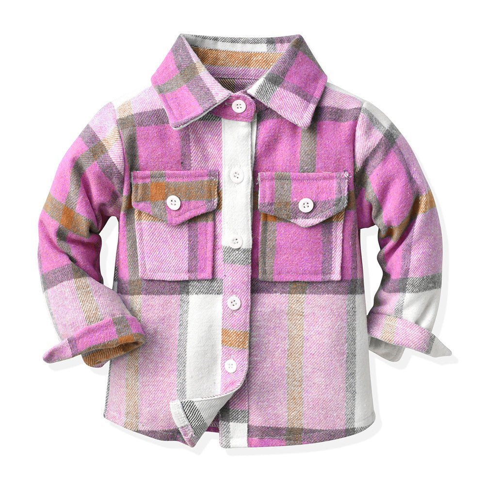 Export children's clothing boys multi-color patchwork plaid shirt long sleeves preppy style autumnew arrivalspring & fallkidstops