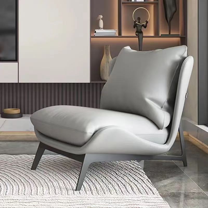 Scandinavian single sofa casualclassy balcony casual sofa chair can sit and lie down bedroom living room lazy sofa chair