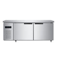 Commercial horizontal refrigerator refrigeration workbench, energy-saving fresh-keeping cabinet, frozen fresh-keeping freezer, kitchen flat freezer, operating table
