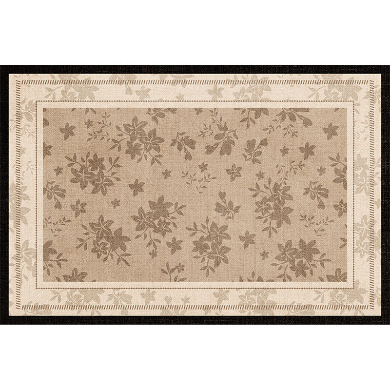 Removable and washable carpet living room frenchretro double layer machine washable sound insulation mat medieval style easy-care bedroom bedside blanket