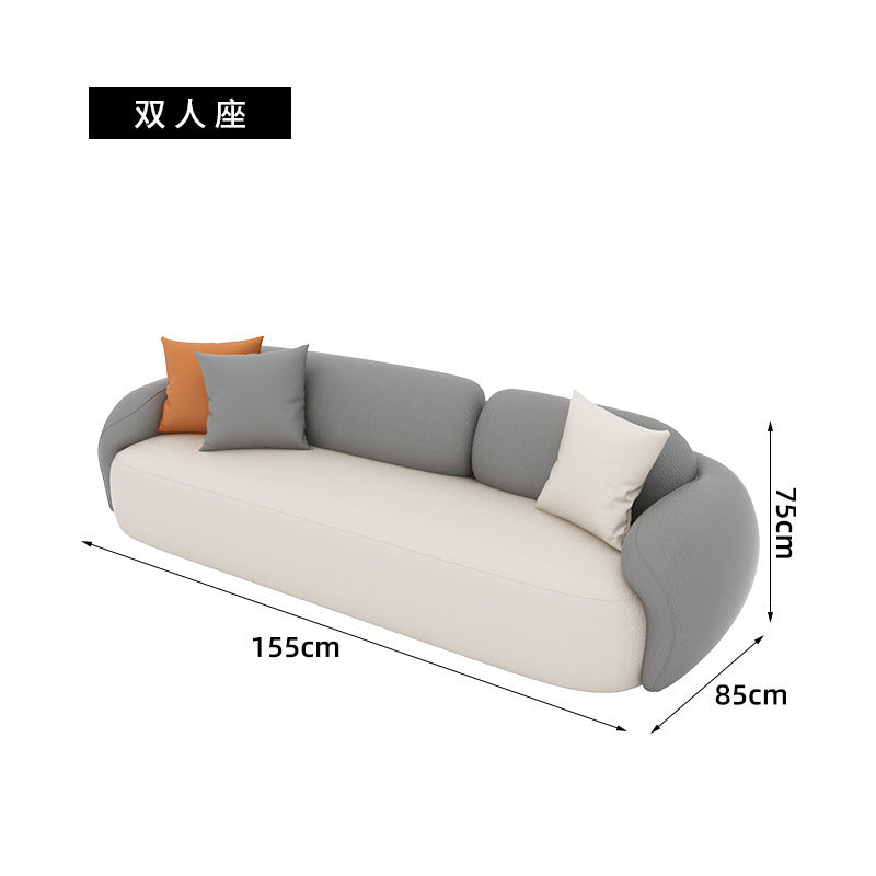 Nordic tech fabric mini sofa set - ideal for living rooms, yoga studios, beauty salons, clothing stores, reception areas, and waiting lounges