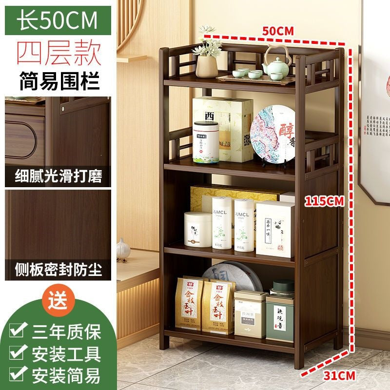 Tea cabinet, tea set, storage rack, new chinoiserie tea rack, living room tea storage cabinet, sofa side cabinet, side table, corner table for home use
