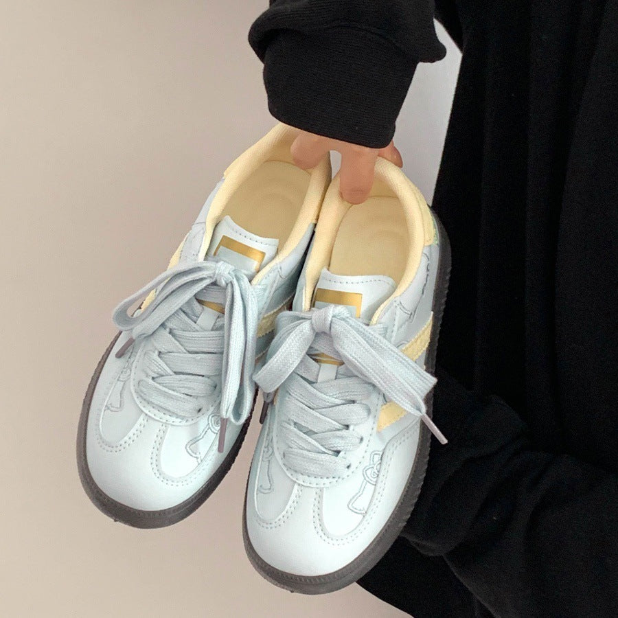 Trendy and versatile white sneakers for women - chunky sole platform shoes - new summer 2026 collection - unique casual all-match athletic loafers