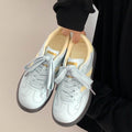 Trendy and versatile white sneakers for women - chunky sole platform shoes - new summer 2026 collection - unique casual all-match athletic loafers