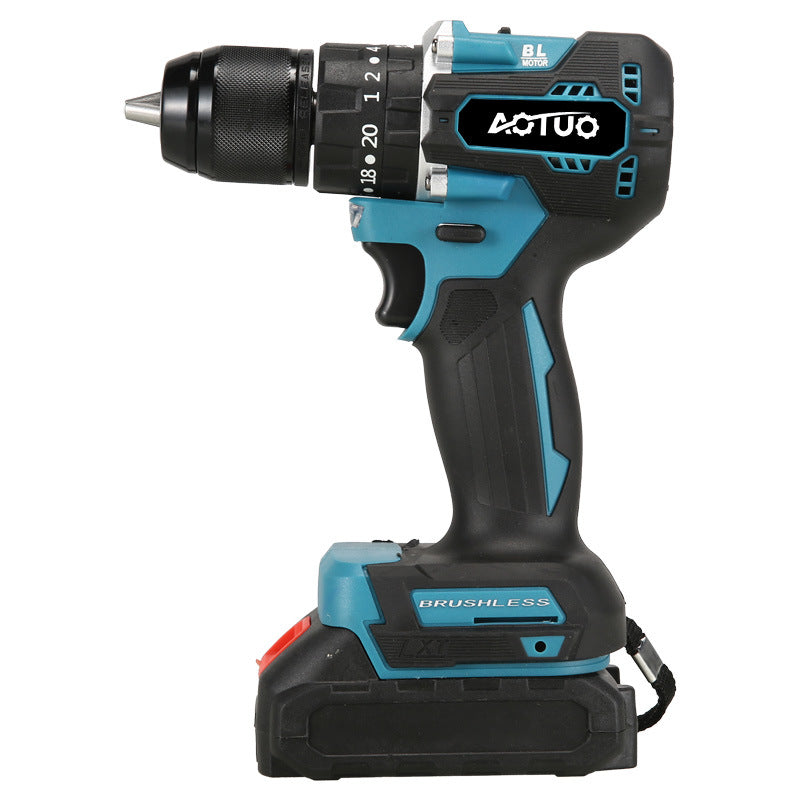 Brushless large torque hand drill high power woodworking installation electric screwdriver handheld high speed cordless impact drill