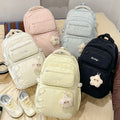 Wholesale 2025 new korean style ins fresh girl backpack outdoor casual double shoulder bag junior high school student bookbag