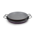 Factory direct supply aluminum spanish seafood plate double ear flat bottom frying pan lobster barbecue plate medical stone double ear pot