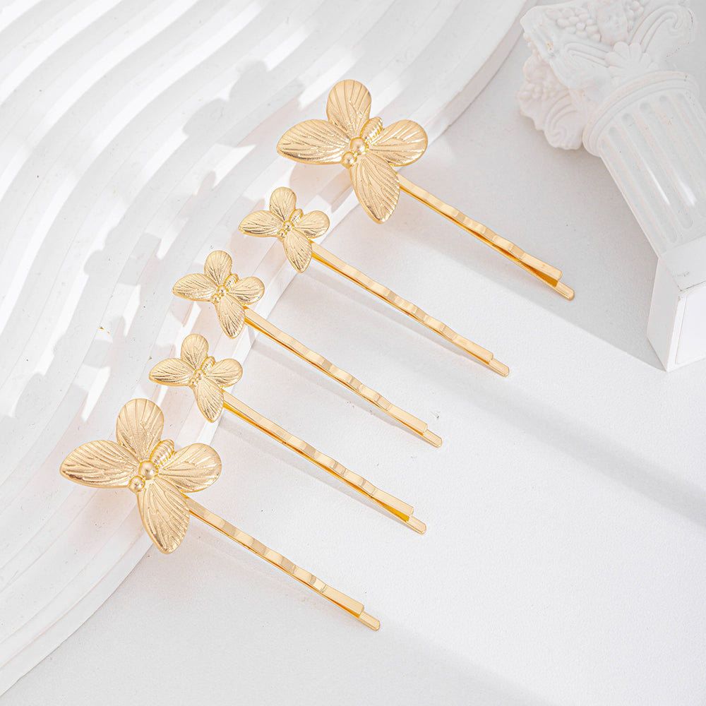 Wholesale alloy butterfly hair accessories: new cross-border fashion jewelry for brides and bridesmaids - high-end hair clips and barrettes