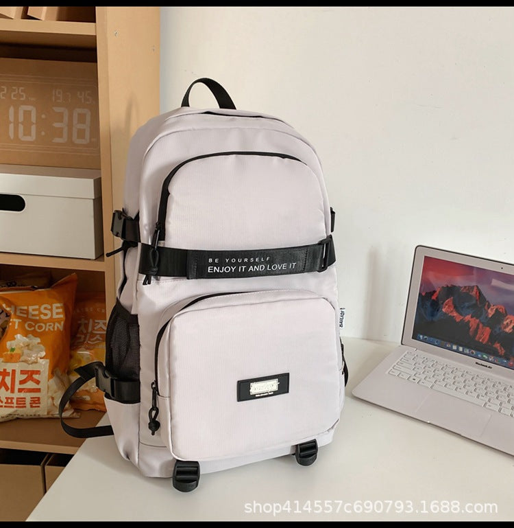 Backpack casual urban style classy school bag junior high school student school bag work clothingcasual travel couple college student school bag