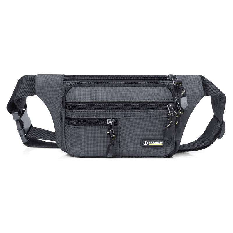 Fashion new fanny pack Men's multi-functional backpack Going out for travel Cycling sports chest bag Multi-layer shoulder messenger bag