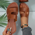 summer new arrival: plus-size women's flat slippers for cross-border e-commerce. available in sizes 36-43. wholesale options available. dropshipping to  and