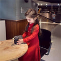 Girls'  chanel-inspired knit fall/winter dress - new stylish baby & kids princess sweater dress, chanel style