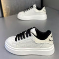 Men's fashion sneakers: 2025 spring new arrivals - trendy, versatile, chunky sole white shoes for students, athletic & casual wear