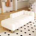 Milo scandinavian double hotel sofa clothing store shoe changing bench reception rental room rest area cat claw leather sofa