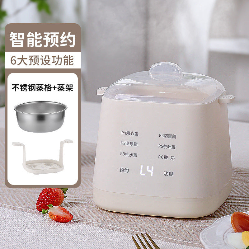 Multifunctional egg cooker breakfast maker - anti-dry burning, programmable, auto shut-off, perfect for home, dorm, small steamer, gift