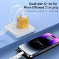 Big ice cube a+c macaron european, american and british mobile phone fast charging head qc3.0+pd20w dual-port cross-border supply