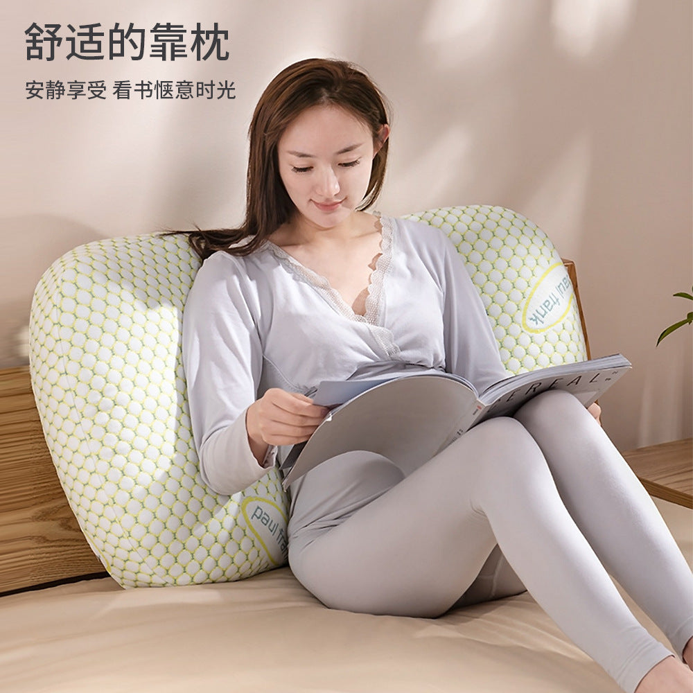 Pregnancy pillow - back support, side sleeper, belly support, side sleeping pillow, pregnancy sleep aid, hug pillow, cushion supplies, backrest pillow