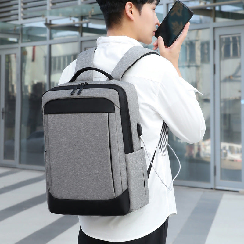 Cross-border business leisure laptop backpack USB charging business trip student travel mountaineering cycling computer bag