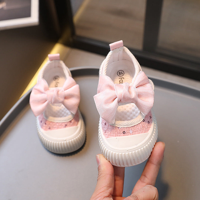 Kids' canvas shoes -  spring/autumn new collection - girls' casual shoes - korean style baby canvas shoes - square toe - ages 1-3