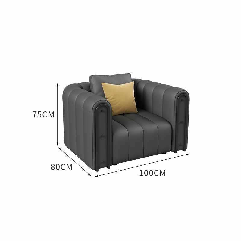 Nordic business lounge sofa and coffee table set - ideal for hotel lobbies, clubs, and reception areas - straight-row negotiation sofa table and chairs