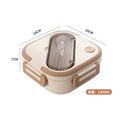 Square plastic bento box takeout lunch box divided student lunch box portable office worker microwaveable gift