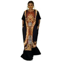 supply summerloose black hot diamond long dress elegantwork clothingdress special price