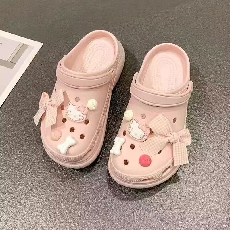 New arrival hole slippers for women student dormitory outwearfashionthick sole beach toe sandals summer popularins