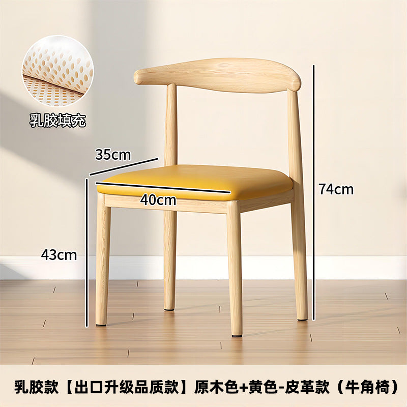 For homedining chair backrestcommercial horn restaurant tea chair taishi chair comfortable sitting tea table restaurant dining table stool