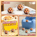 Hakimi electric toy abstract round head cat spider spirit handmade material bag funny expression bag crawling
