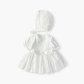 Girls' summer dress  new style baby girl formal dress hundred days celebration baby skirt white pleated girl princess dress