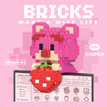 [color box] pendant strawberry bear (vw2605-03)