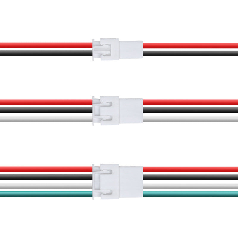 Wholesale UL1007 22AWG fan led lamp 2P3P4P male and female head docking harness XH2.54 terminal wire