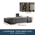 2.4m table + chair + 2.8 bookcase