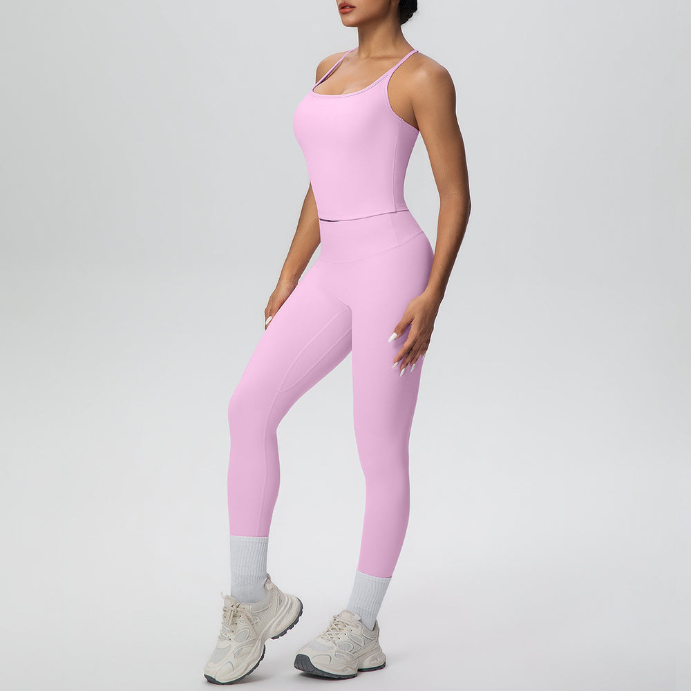 European and american new quick-dry seamless yoga set - pilates, workout, outdoor, casual running, and fitness apparel