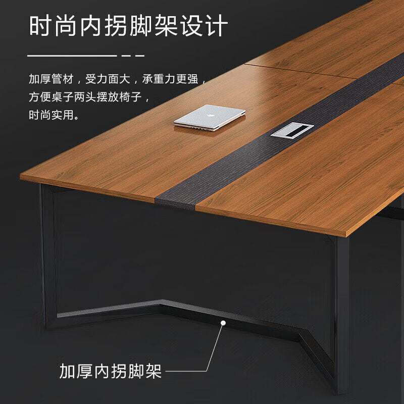 Conference table long table casual modern negotiation table workbench large bench table conference room office desk and chair combination