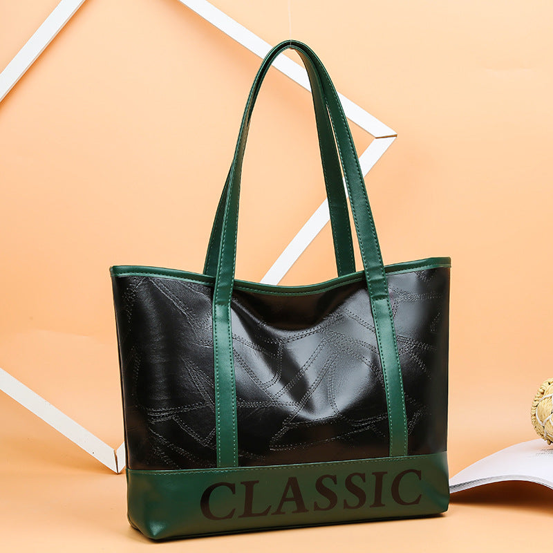 Wholesale cross-border women's large capacity shoulder bag 2022 new handbag fashionable versatile tote bag mom bag