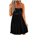 new multicolor printed bandeau ruched dress for women - perfect for cross-border e-commerce on  us &