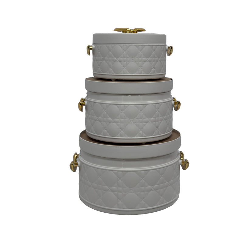 Export hot selling food warmer 3pcs sealed and leak-proof 1.0l2.5l4l large capacity insulated lunch box tableware
