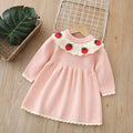 Girls' knit sweater dress - autumn/winter  new collection - bow detail, chanel-inspired sweet princess style