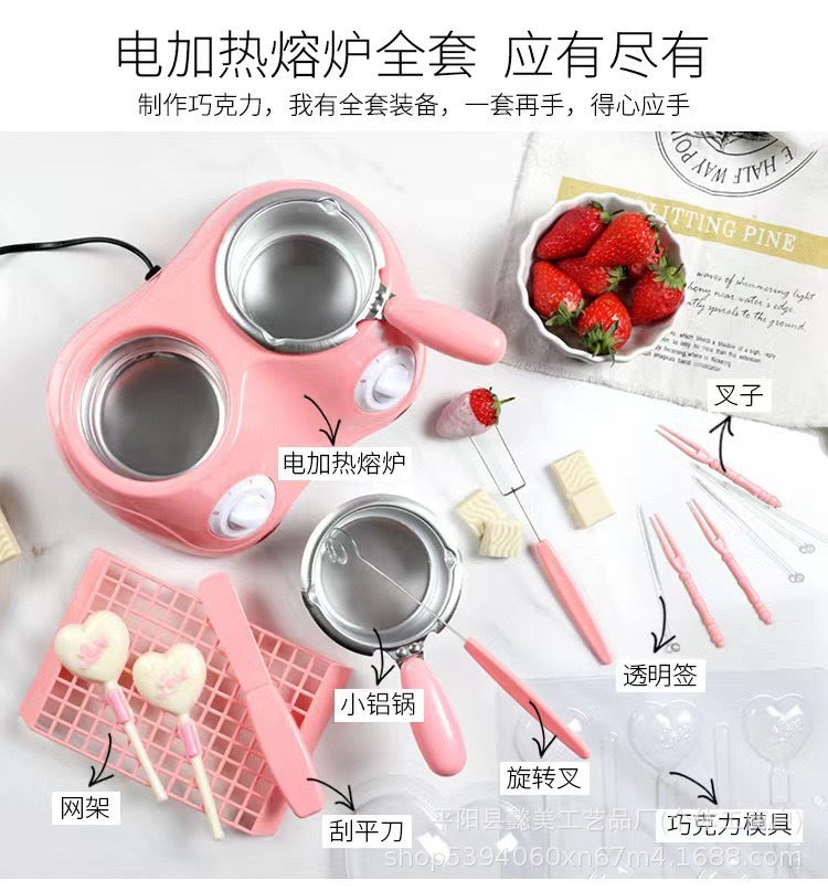 chocolate melting pot double furnace electric heating pot diy handmade soap essential oil handmade pot for home baking pot
