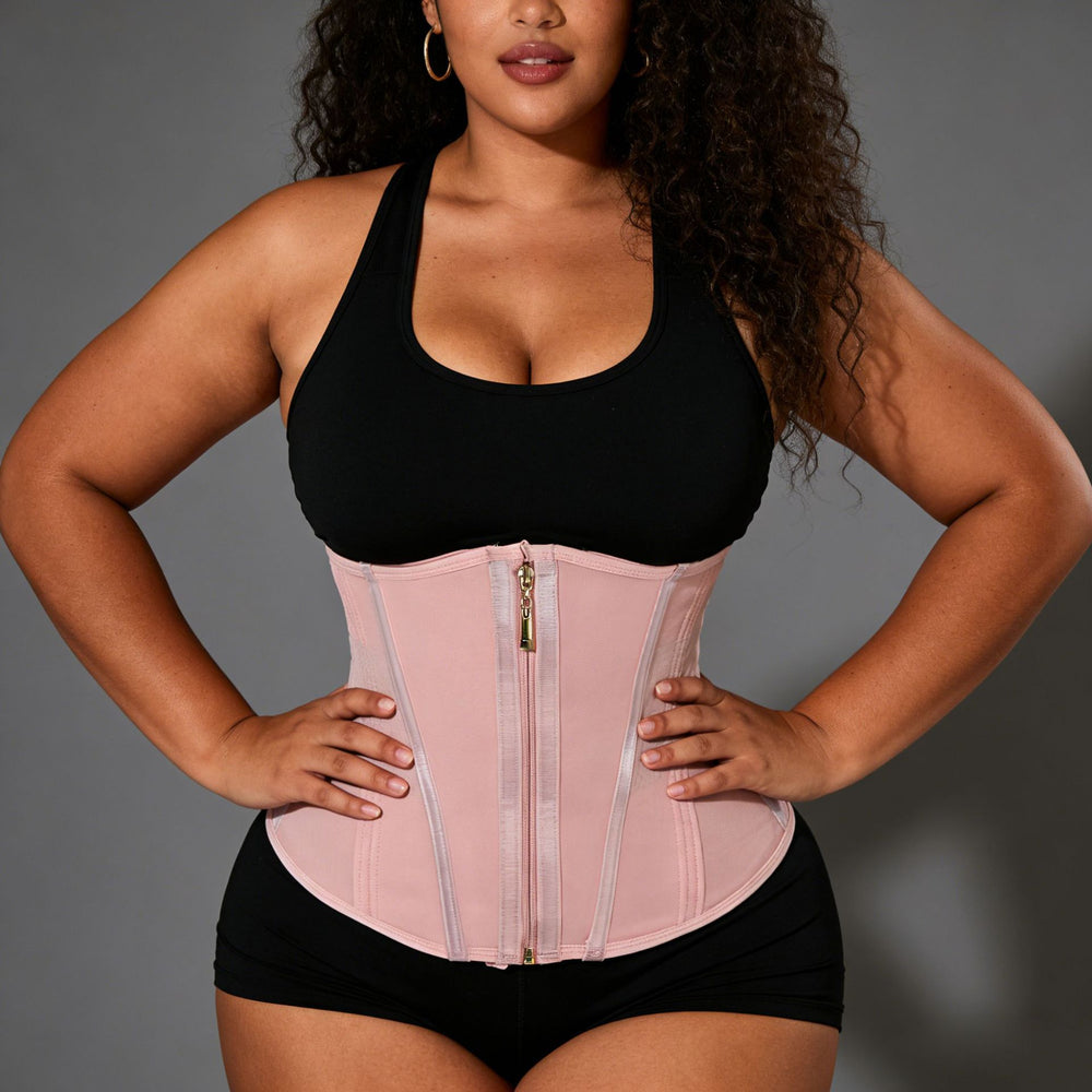 13-bone cross-border fashion tight sports shaping sweat rubber fitness waistband for women 2-layer latex waistband and abdominal belt