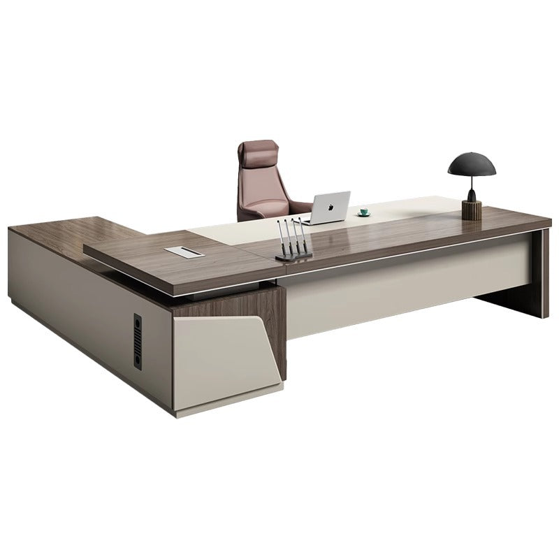 Boss desk office desk casual modern president manager desk supervisor table and chair combination light luxury executive desk office furniture